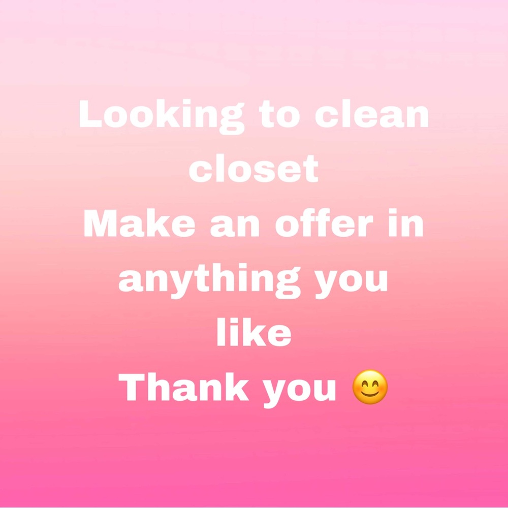 Feel free to make offers in closet